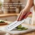 thumbnail image 2 of Cuchillo Triturador De Repollo, 2026 Upgrade Cortador De Repollo, Dual Blade Cabbage Shredder, Stainless Steel Vegetable Peeler, For Coleslaw, Kitchen Lettuce Knife (RED), 2 of 7