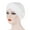 White, variant on Women Chemo Cancer Turbans Cap Twisted Braid Hair Cover Wrap Turban Headwear Muslim Hijab