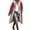 Red, variant on Women's Fashion Simple Patchwork Long Parka, Reversible Hooded Cotton Coat, Stylish Warm Winter Brown,L