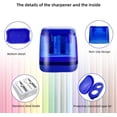 thumbnail image 4 of 1PCS Pencil Sharpeners,Dual Holes Sharpener with Lid for Men,Women,Artist,Home,Office (Hot Pink), 4 of 7