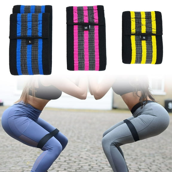 SUNRISEUMBRELLA Pink Resistance Loop Exercise Band Stretch Pilates Band Yoga Strength Training(M)