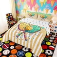 thumbnail image 2 of Erosebridal Pastel Pickleball Paddle Print Full Size Comforter Sets, Sweet Sports Bedding Sets for Kids Boys and Girls, Polka Dots Reversible 3pcs, 1 Comforter and 2 Pillowcases, 2 of 6