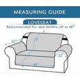 thumbnail image 2 of Reversible Loveseat Cover Furniture Protector Anti-Slip Water Resistant 2 Inch, 2 of 5
