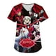 thumbnail image 1 of Hazbin Hotel Más Tamaño Impreso Scrub Uniforme de Trabajo Tops Para las mujeres V-cuello de Navidad Imprimir Manga Corta Diversión Camisetas Ropa de trabajo Camiseta con bolsillos Rojo/XL, 1 of 3