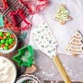 thumbnail image 3 of Holiday Time Christmas Holly Berries Silicone Spatula with Wooden Handle, Festive Baking Tool, 3 of 6