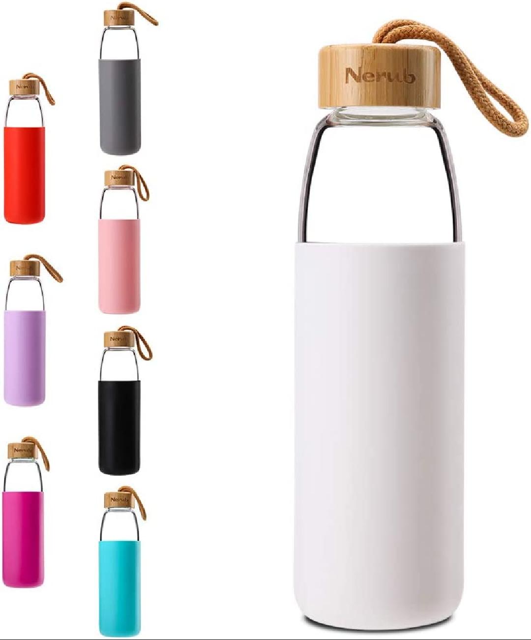 Dishwasher Safe 18 Oz Best Bpa-Free Borosilicate Glass Water Bottle With  Protective E Sleeve And Bamboo Lid - Buy Dishwasher Safe 18 Oz Best  Bpa-Free Borosilicate Glass Water Bottle With Protective E