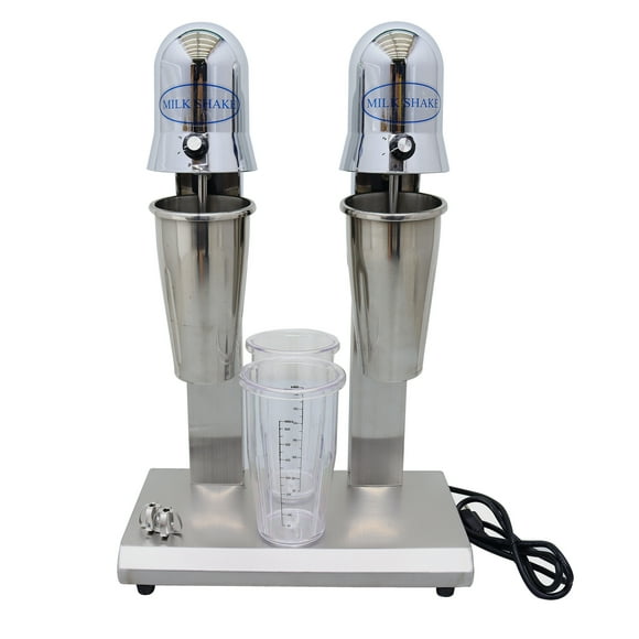 Electric Milkshake Maker Dual Head Smoothie Drink Mixer Machine with 4 Cups