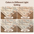 thumbnail image 7 of Design&I 8'x10' Washable Area Rug Beige Boho Abstract Southwestern Motif Solid Minimalist Heathered for Dining Room, Large Office, Lounge, Snag-Free, 7 of 7