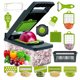 thumbnail image 1 of Juego de cortadores de verduras multifuncionales | Rebanadora de cocina de 14/16 piezas Ralladora trituradora Cepilladora | Herramienta compacta de preparación de alimentos | Gadget doméstico de, 1 of 4