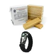 SOS Food Labs Inc.3600 Calorie Food Bar Rations Emergency 3 Day / 72 Hour Food Supply 5 Year Shelf Life - 1 Pack with Survival Essential Item (5-in-1 Paracord Bracelet)