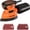 Orange, variant on Detail Sander 130W, 12,000 RPM Compact Palm Sander with Dust Collection System & 10 Sanding Sheets, 1.1 Amp Hand Sander for Wood, Metal & Tight Spaces