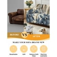 thumbnail image 5 of Palm Tree Beach Couch Cover for 2 Cushion Couch, Watercolor Botanical Seaside Washable Love Seat Sofa Covers Slipcover, Throw Sofa Covers for Pets, Furniture Protector 71"x102", 5 of 9