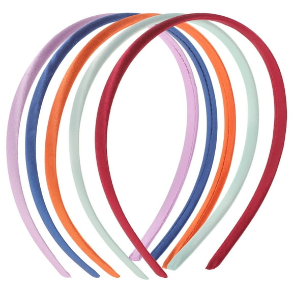 Lixi 5pcs Candy Color Padded Headbands for Women DIY Hair Accessories Thin Headbands Women Hairband Decorative Headbands Hair Accessories