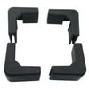 33W342 Corner Bumpers,Rubber,Black,Pk4