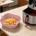 thumbnail image 6 of Selrti Silicone Air Fryer Tray, Reusable Base Mat for 3 to 5LB Air Fryers, Heat Resistant Non-Stick Tray Replacement for Parchment Paper, 6 of 8