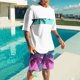 thumbnail image 2 of Mangas de Mano para Hombres, Impresión Hawaiana Suelta Casual, Pantalones Cortos Deportivos de Cintura Elástica Y Set de Blusa, 2 of 5