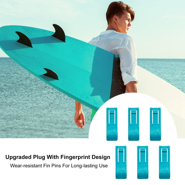 LJNYFDC Surfboard Accessories Surfboard Fins Wear Resistant Mini Size Simple Installation Longboard Paddleboard Center Fins Accessories 6 Pieces