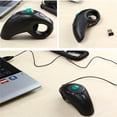 thumbnail image 2 of Ergonomic Thumb Trackball Mouse, 2.4G Wireless & Wired Options, 1600DPI 6-Button Computer Mouse With Scroll Wheel, Vertical Handheld Design For PC Laptop (Right/Left Hand Use),Wired B Style,funny, 2 of 13
