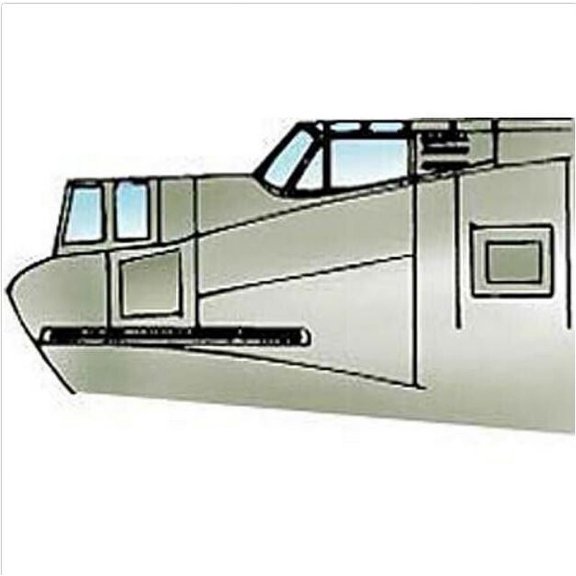 PBY Catalina Vacuform Canopy, Glazing for Minicraft, Academy (1/72 model kit accessory)