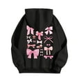 thumbnail image 4 of Xudanell Oversized Sweatshirt for Women Girls Oversized Sweatshirt Graphic Print Hooded Jackets for Women Trendy Black S, 4 of 4