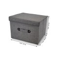thumbnail image 2 of ITY International - Boîte de Rangement Pliable, 14.6"x11.8"x10.6 Pouces, Gris, 2 of 7