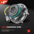 thumbnail image 3 of A-Premium Rear Wheel Bearings and Hub Assembly Compatible with Chevrolet Corvette 2009-2013 & Cadillac XLR 2009, with 30 Splines, w/ABS 5-Lug, Replace # 512441, 3 of 9