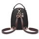 thumbnail image 3 of EeaseMX 1 mini mochila pequeña y elegante de cuero sintético, informal, para ir de compras, para la escuela, bolso de hombro (negro), 3 of 7