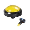 thumbnail image 2 of Juego Botón de Presión 98mm Redondo Interruptor de Botón Iluminado LED 12V con Microinterruptor para Videojuegos Arcade Amarillo 1 pieza, 2 of 5