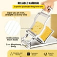 thumbnail image 3 of KFFKFF Cheese Slicer with Interchangeable 1cm & 2cm Wires, Durable Aluminum Alloy Frame and 304 Stainless Steel Cutting Wires, Versatile Kitchen Tool for Slicing Cheese and Butter, 3 of 9