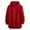 Red, variant on MELDVDIB Mens Oversized Hoodies Loose Long Sleeve Pullover with Drop Shoulder and Curved Hem Comfy Casual Hooded Sweatshirt for Daily Wear Brown 2XL