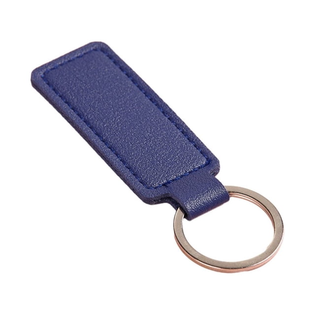 mmirethe Leather Lightweight Key Ring Hoop - Convenient And Durable For Everyday Suitable For Men And Women Motorcycle Keychain dark blue