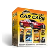 Armor All 13703C Complete Car Care Kit 4 Items - 2pc Interior Bundle with Glass Cleaner & Protectant, Ultra Wax & Wash Soap and Tire Shine Wheel Cleaner Foam