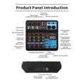 thumbnail image 3 of 5 Channel Sound Mixer Table Audio Professional Portable Digital Console Computer Recording DJ Controller Processor USB Bluetooth, 3 of 6