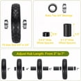 thumbnail image 5 of Leumius Set of 2 4.80/4.00-8 Flat-Free Solid Wheelbarrow Tire and Wheel, 16" Solid Tire with 5/8" & 3/4" Bearings, 3" Hub for Hand Truck, Garden Cart, Trailer, Trolley, Wagon, 5 of 8