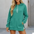 thumbnail image 2 of Womens Warmy Sweatshirt Oversized Hoodie Dress with Pockets Shirt Dresses for Women 2026 Lightweight Fashion Hoodies & Sweatshirts, 2 of 5