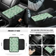 thumbnail image 7 of Yuyamidu 14 Pack Auto Seat Cover Sets Daisy Steering Wheel Cover Seat Belt Pads Gear Shift Hand Brake Cover Armrest Pad Waste Bin Rearview Mirror Cover Cup Holders Car Interior Accessories, Green, 7 of 7
