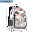 thumbnail image 2 of FORMRS Unisex School Backpack 17" Student Travel Bag with Laptop Compartment, Snow Cartoon Houses, 2 of 7