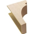 thumbnail image 6 of 11"W x 22"D x 33"H Classic Yorktown Rough Cedar Woodgrain TimberThane Corbel, Primed Tan, 6 of 6