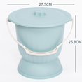thumbnail image 3 of Crachoir avec Couvercle Couvercle de Chevet de Commode et Poignée Seau Chambre Pot pour Femme Enfants, 3 of 9