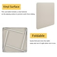thumbnail image 6 of VECELO Folding Square Table, Portable Card and Game Activity Table for Indoor or Outdoor, Beige, 6 of 9