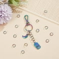 thumbnail image 2 of 80 anillas abiertas de acero inoxidable 304 de 10 mm, redondas, de color arcoíris, perfectas para hacer joyas, manualidades, pendientes, pulseras, colgantes, gargantillas., 2 of 6