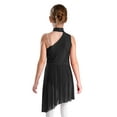 thumbnail image 2 of Miutii Kids Girls Sleeveless Lyrical Modern Contemporary Dance Dress Ballet Skirted Leotard Figure Skating Dress Dancewear Black 6, 2 of 5