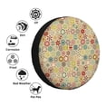 thumbnail image 4 of Honeii Retro Geometry Print Tire Covers, Waterproof Anti-UV Sun Snow Rain Tire Covers for Trailers, RV, Camper, SUV, Truck-15 inch, 4 of 6