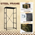 thumbnail image 4 of Metal Dresser for Bedroom with 4 Storage Drawers Ornate Golden Key Green Baroque Door Intricate Vintage Dressers Chest of Drawers Steel Framed Fabric Closet Organizers for Dorm Entryway, 4 of 8