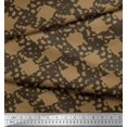 thumbnail image 2 of Soimoi Poly Georgette Fabric Check & Animal Skin Fabric Prints by Yard 52 Inch Wide, 2 of 3