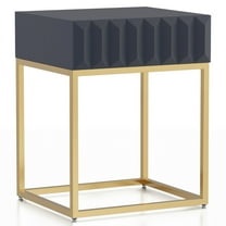 Furniture of America Alto 1-Drawer Side Table, Antique Blue