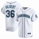 thumbnail image 1 of Camiseta clásica de béisbol blanca de local de Logan Gilbert de los Seattle Mariners, con número de estrella bordado.-XL, 1 of 2