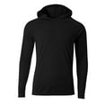 thumbnail image 2 of Hardcore Water Sports Men's Hooded Long Sleeve Loose Fit Rash Guard Surf Shirt Water Sports Swimwear, 2 of 10