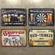 thumbnail image 2 of Póster Placa Metal Vintage Pintura Hierro Rectangular Bar 20x30cm 4 Uds., 2 of 9