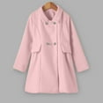 thumbnail image 2 of Vedolay Girls Jackets Girls Ruffle Button Padded Winter Long Sleeve Jackets Outwear with Pockets,Pink 2-3 Years, 2 of 5